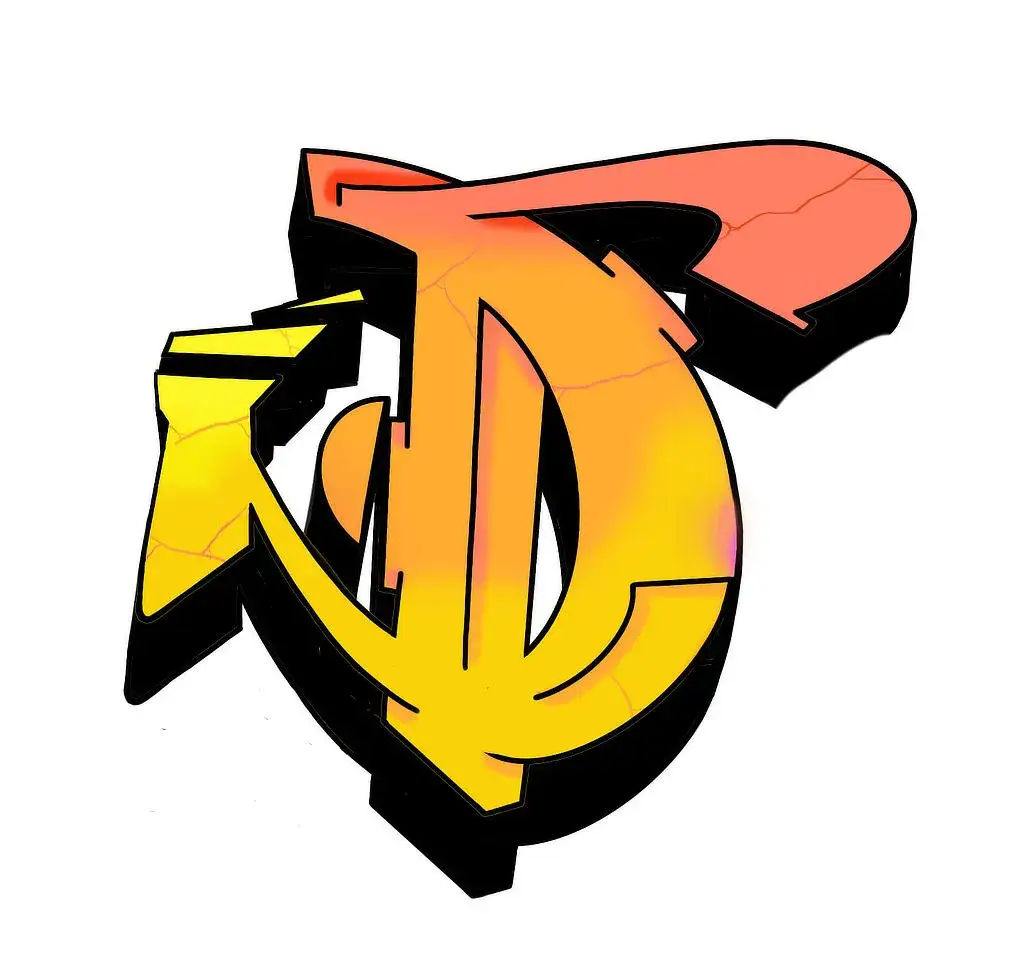 Graffiti D Blockbuchstaben Tag