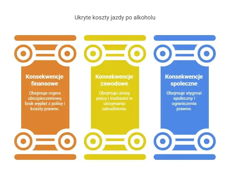 Konsekwencje jazdy po pijanemu w Polsce grafika