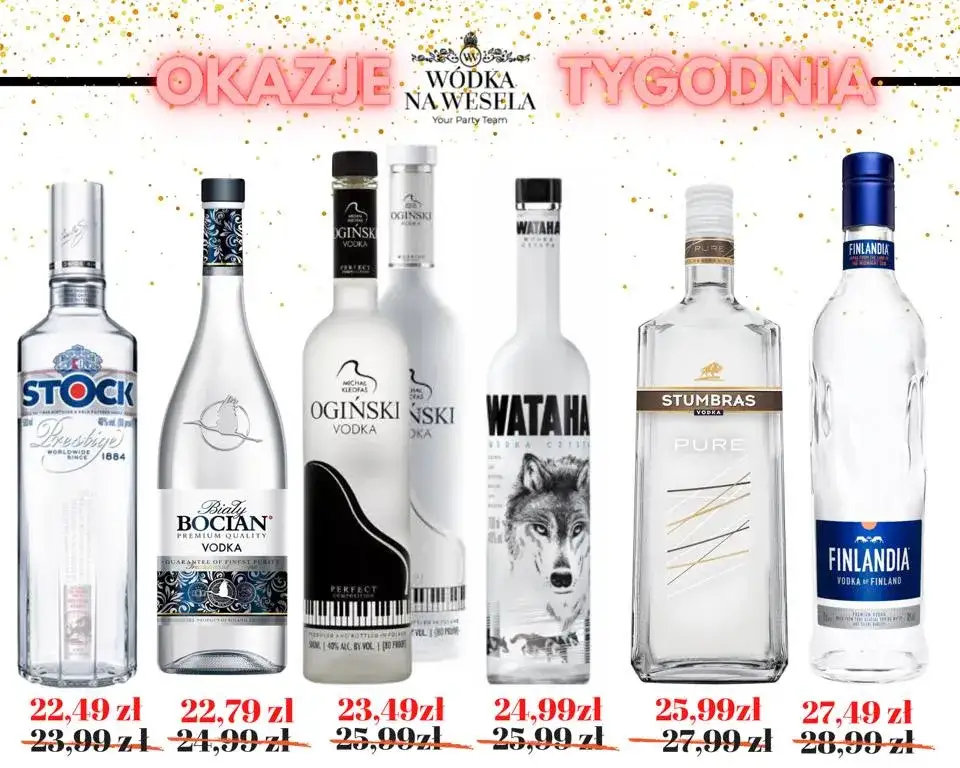 Popularne marki wódki weselnej