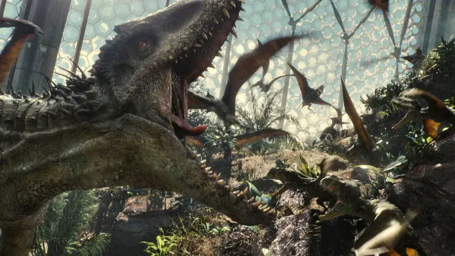 Kadr z filmu Jurassic World Indominus Rex