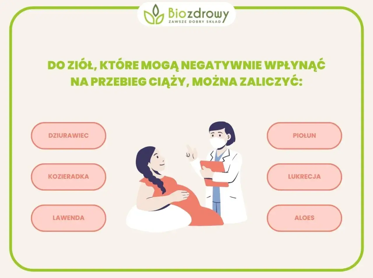bezpieczne herbaty w ciąży infografika
