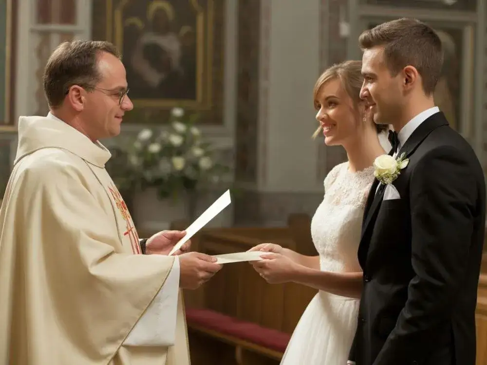 para młoda ksiądz kancelaria ślub