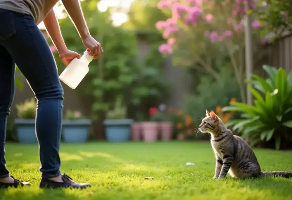 Zdjęcie Skuteczne metody na odstraszenie kotów z ogrodu według forumowy poradników