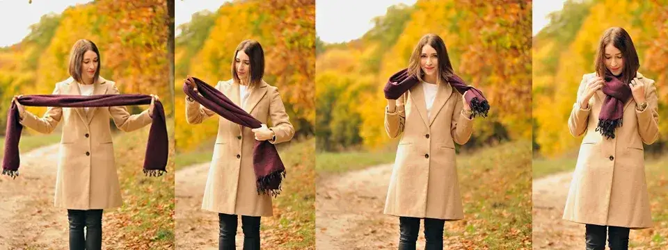 Zdjęcie Jak wiazać szaliki i apaszki - 10 stylowych sposobów na każdą porę roku