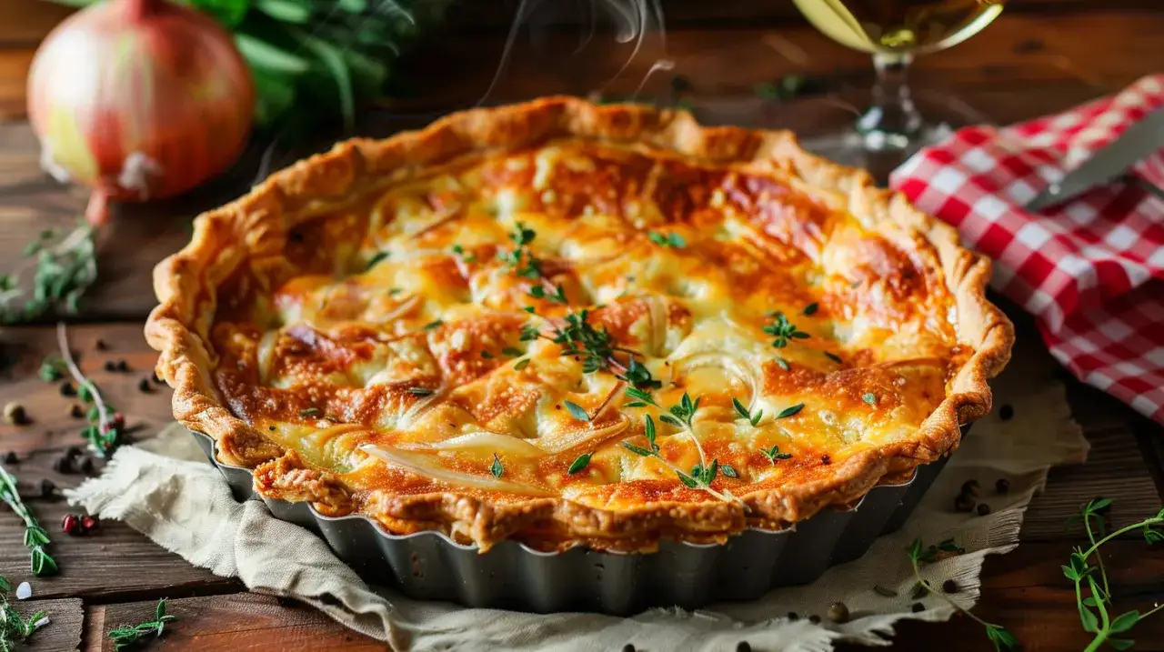 Zdjęcie Tarta z cebulą: francuski przysmak na polskim stole, który pokochasz