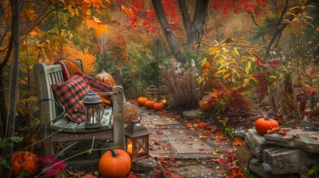 Zdjęcie Jesienny ogród - piękne pomysły na dekorację ogrodu w sezonie jesieni