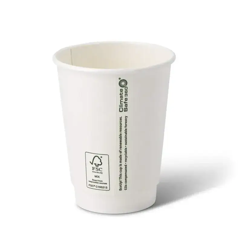 r&oacute;żne rodzaje kubk&oacute;w jednorazowych do gorących napoj&oacute;w (papier, pulpa, dwuścienne)