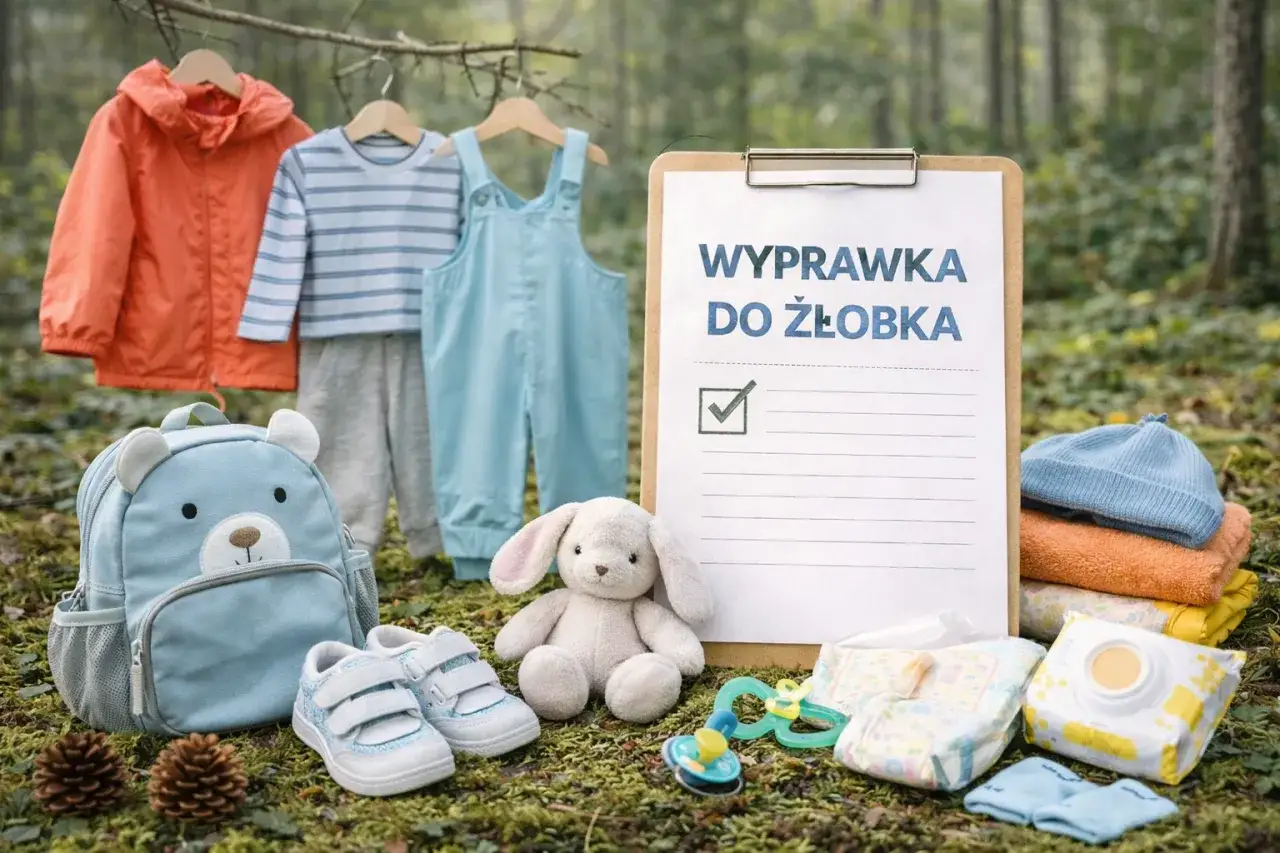 Wyprawka do żłobka: ubranka, plecaczek, buciki, przytulanka i akcesoria. Wszystko gotowe na nowy etap!