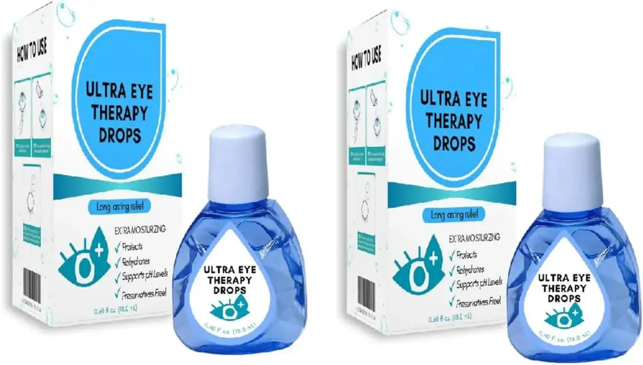 Krople do oczu Ultra Eye Therapy Drops &ndash; lek na uszkodzenie rog&oacute;wki, zapewniający nawilżenie i ochronę.