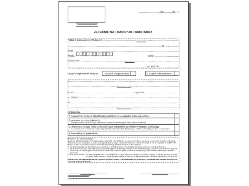 lekarz wystawiający zlecenie na transport medyczny NFZ