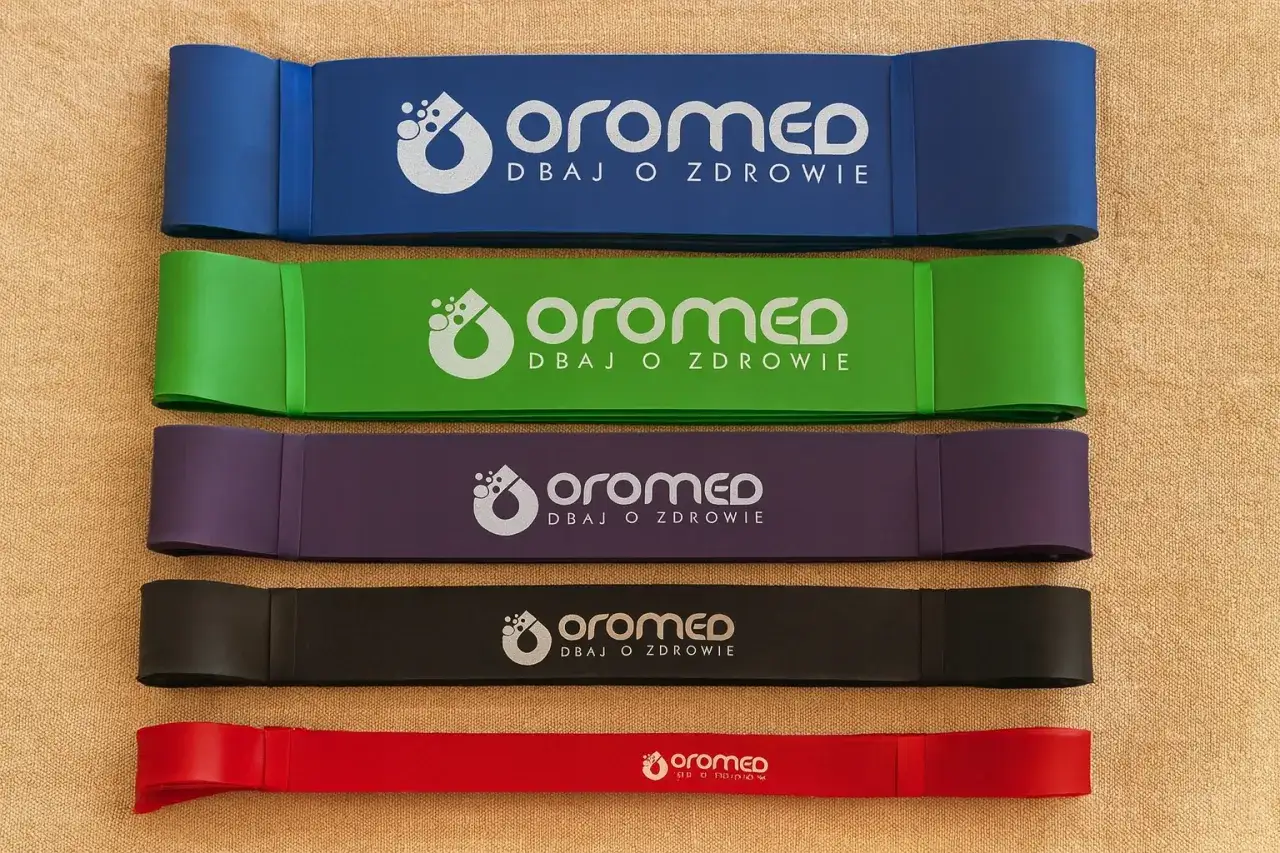 różne kolory gum oporowych do podciągania