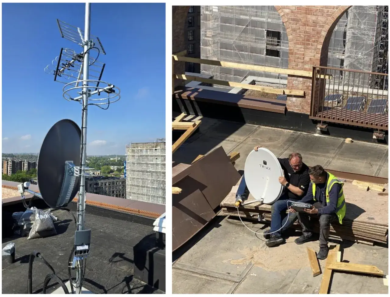 elektryk w pracy w Anglii