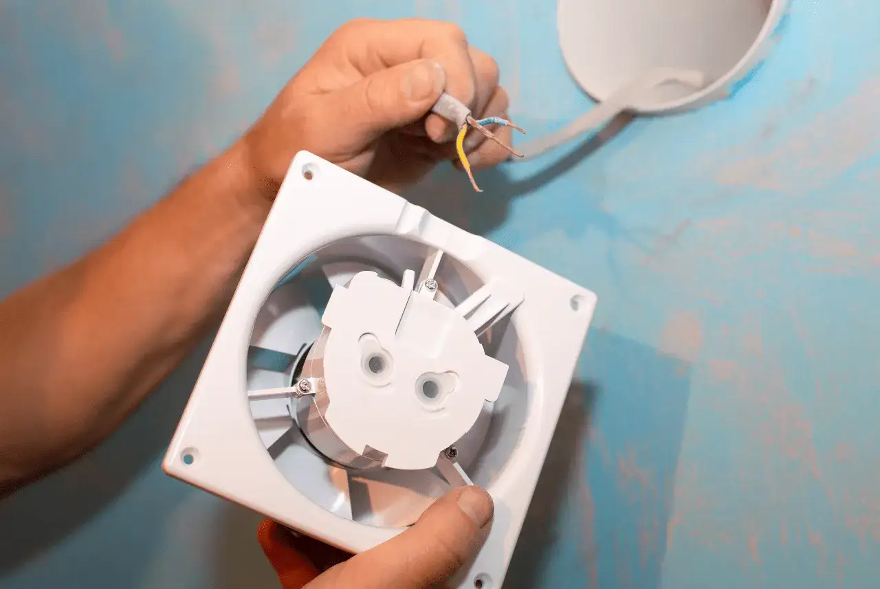 Narzędzia i materiały do podłączenia wentylatora łazienkowego