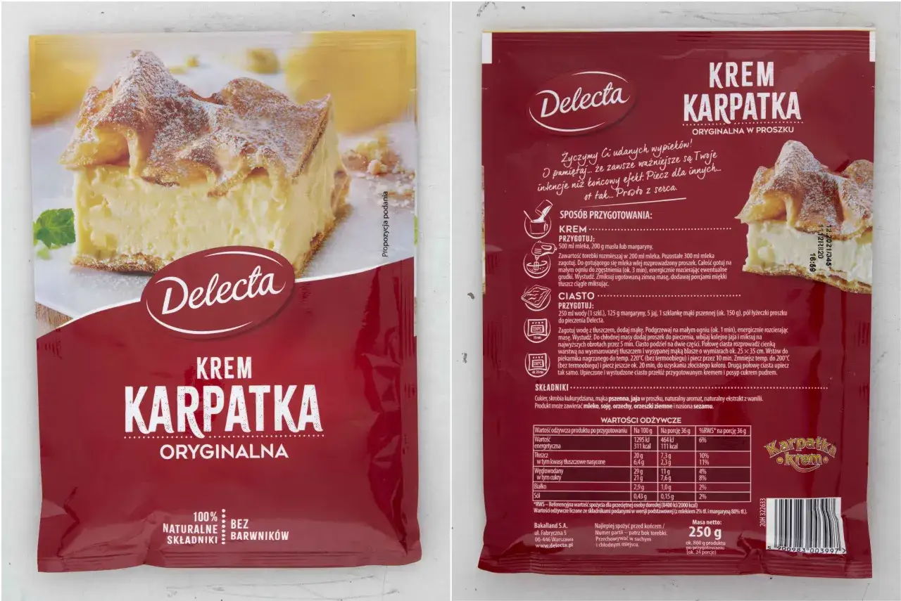 krem z torebki składniki i sprzęt