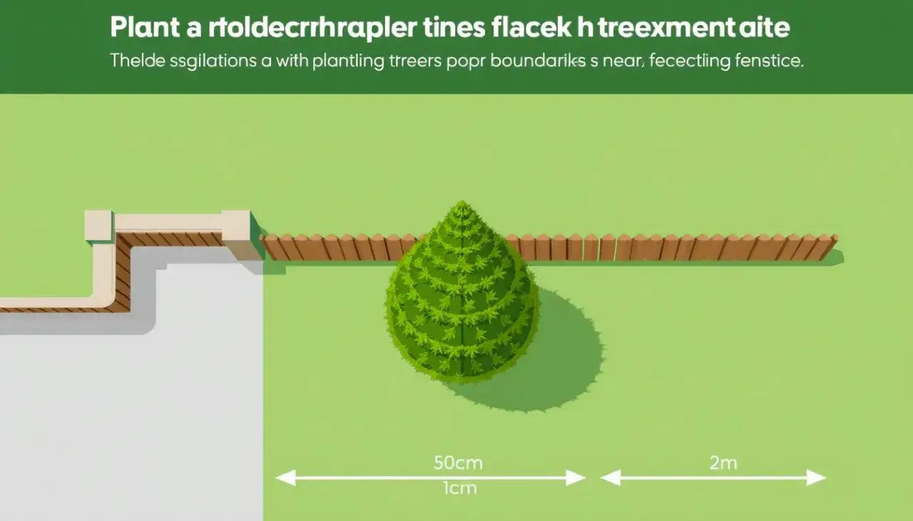 Optymalna odległość sadzenia tui od ogrodzenia schemat