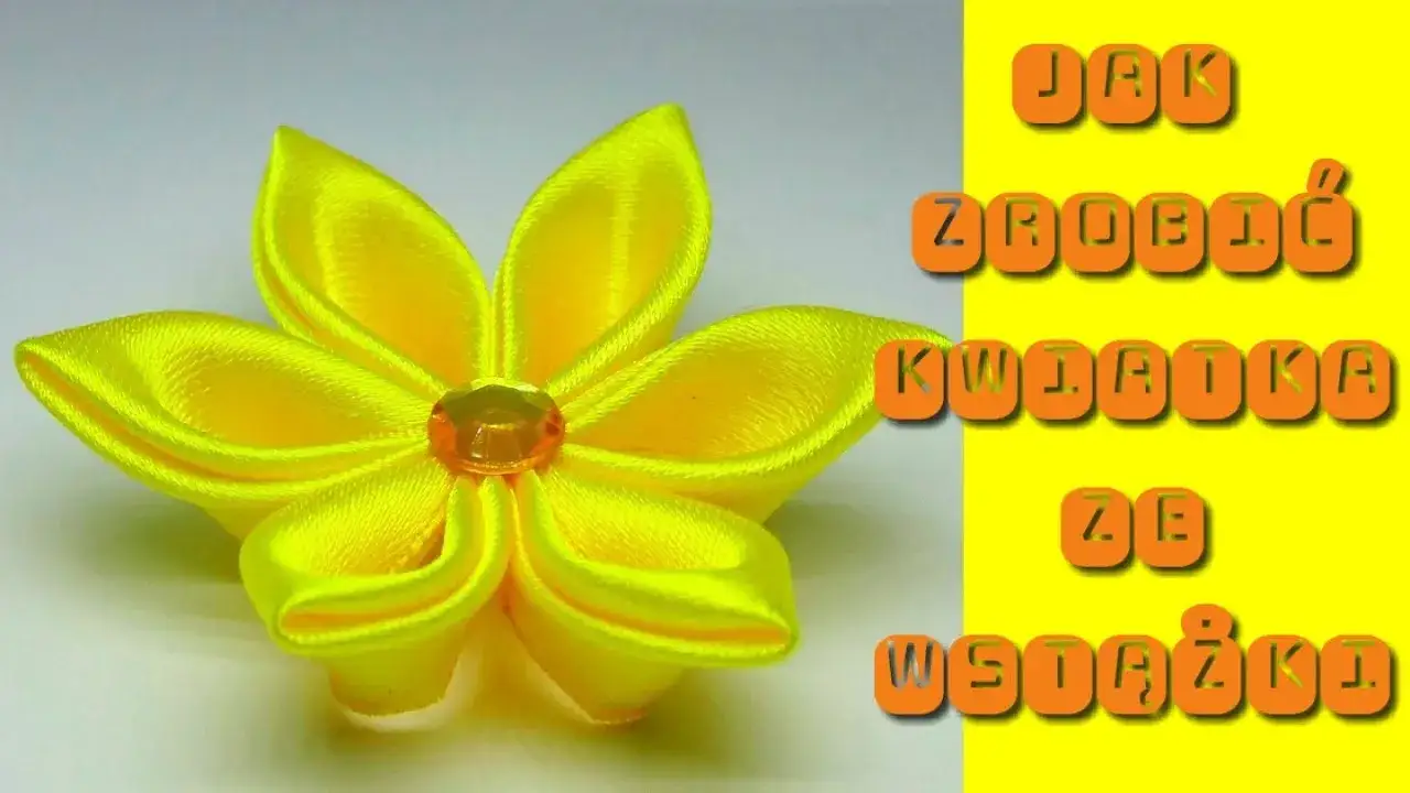 proste ozdoby ze wstążki atłasowej dla początkujących