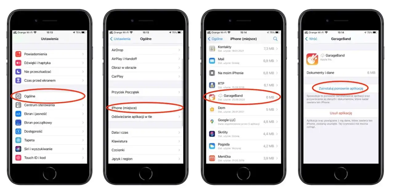 iOS 11 odinstaluj nieużywane aplikacje offload app