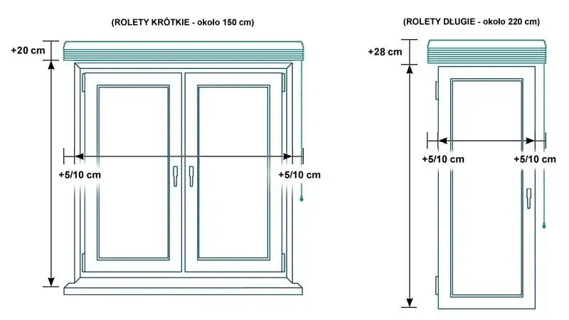 Jak mierzyć okno do rolety rzymskiej
