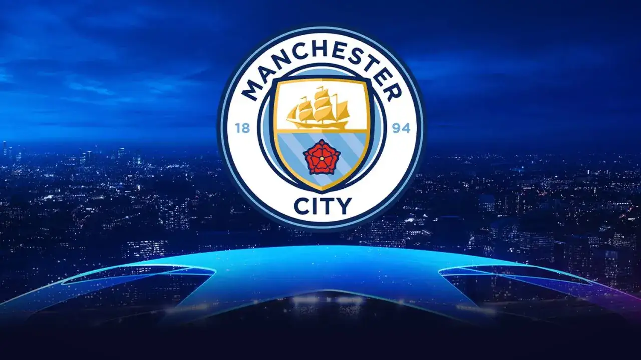 Herb Manchester City nad nocnym miastem, symbolizujący drogę do zwycięstwa w Lidze Mistrzów. Ile razy Manchester City wygrał Ligę Mistrzów?