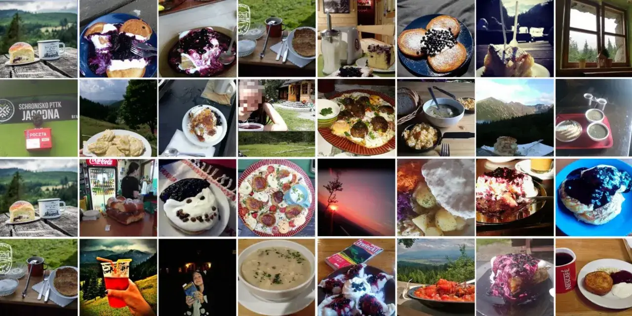 Jedzenie w schronisku górskim