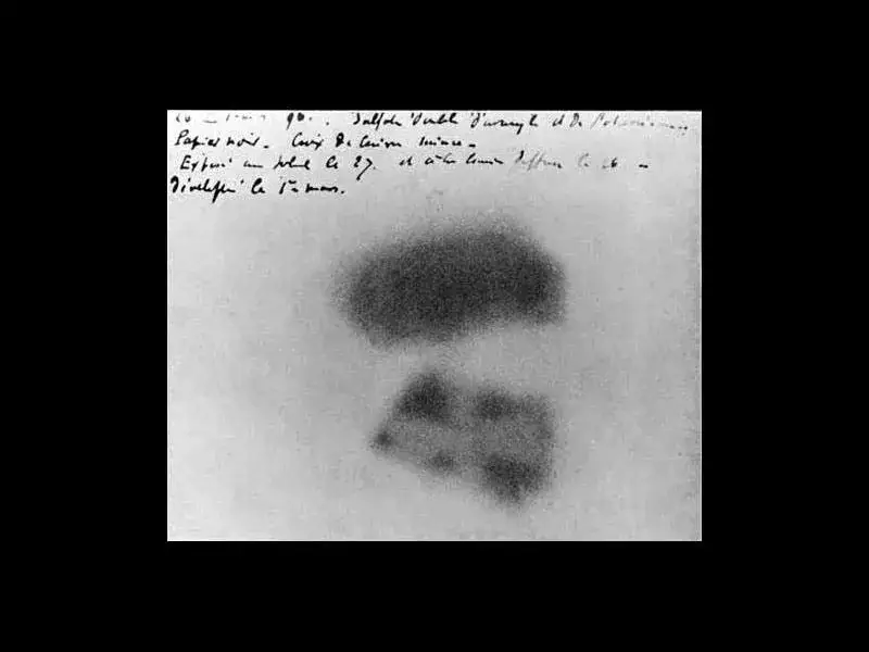 Henri Becquerel laboratorium klisza uran