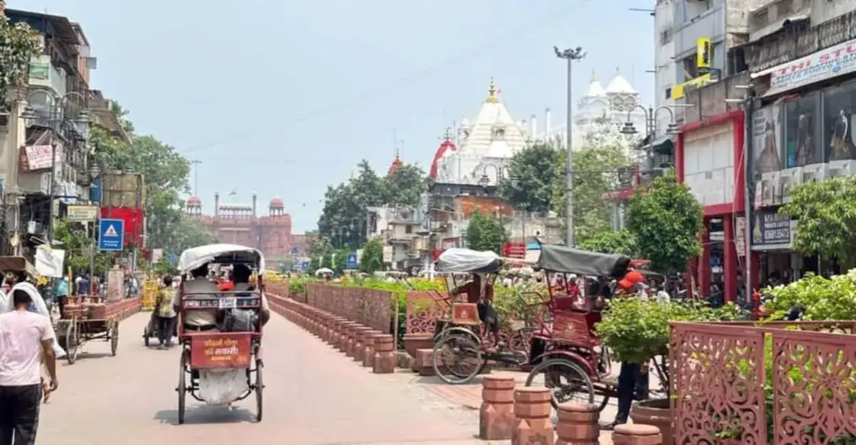 Stare Delhi Chandni Chowk zgiełk bazar