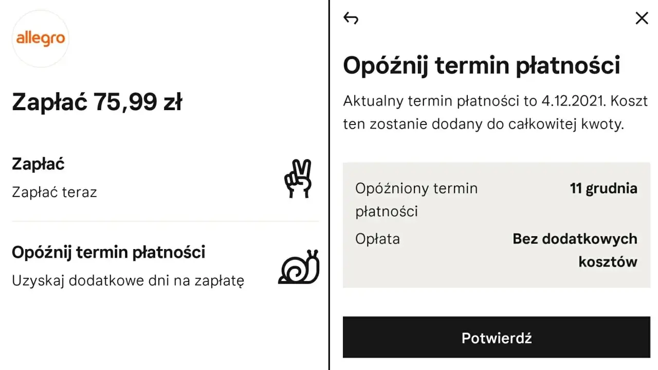 Klarna op&oacute;źniona płatność konsekwencje infografika