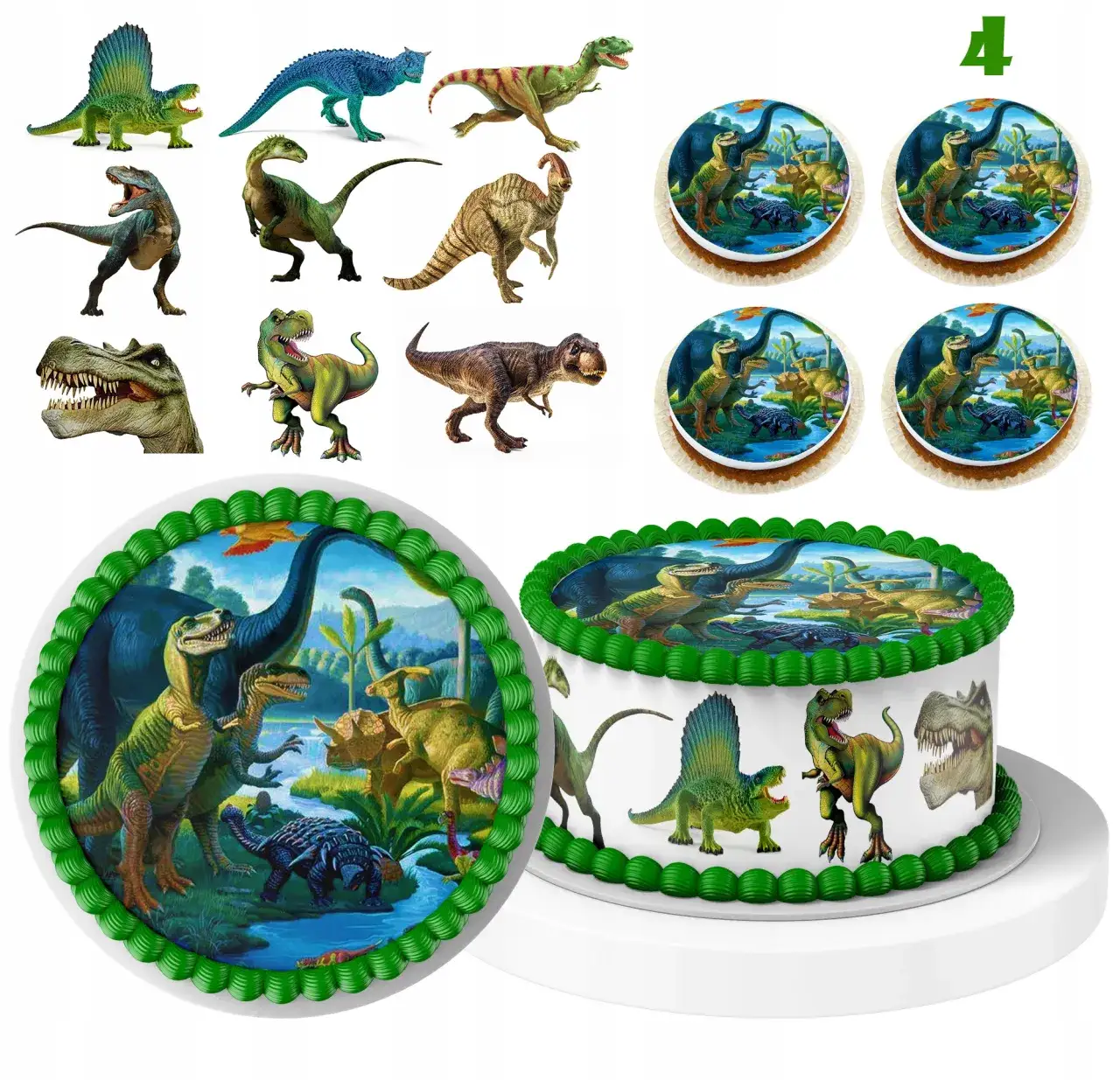 pomysły na torty dla dzieci bajki dinozaury jednorożce