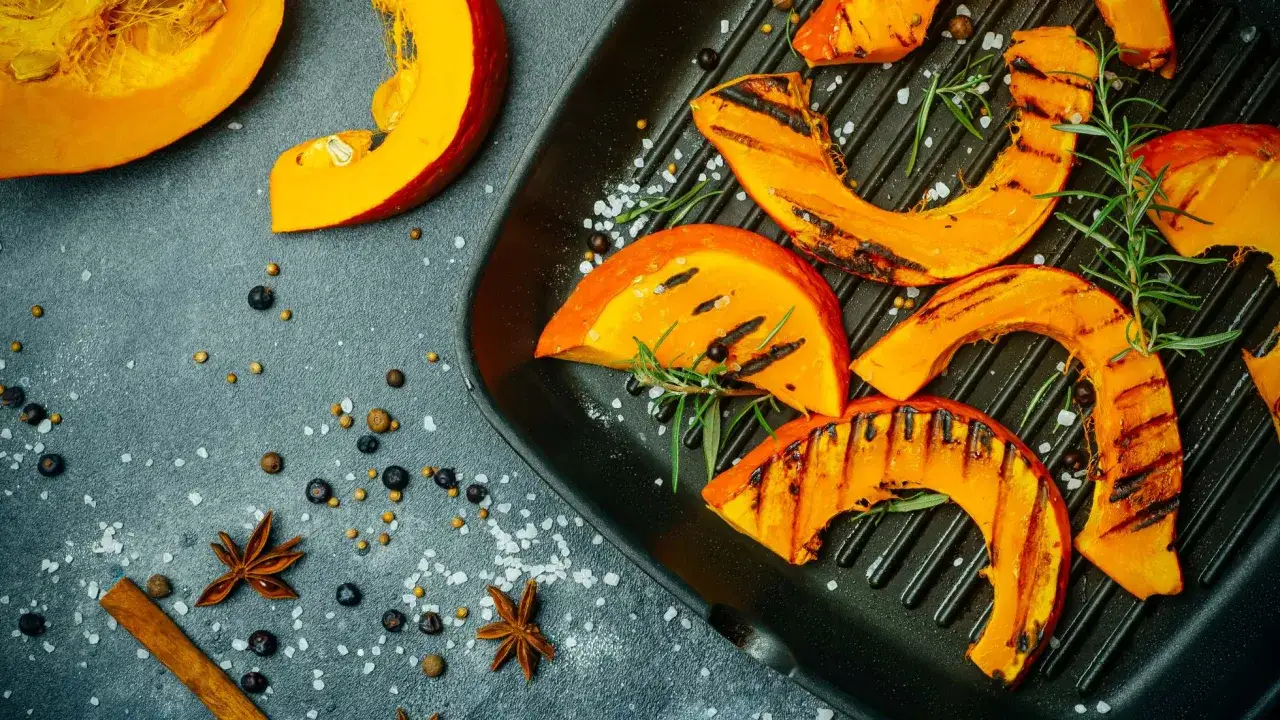 pieczona dynia z przyprawami na blasze