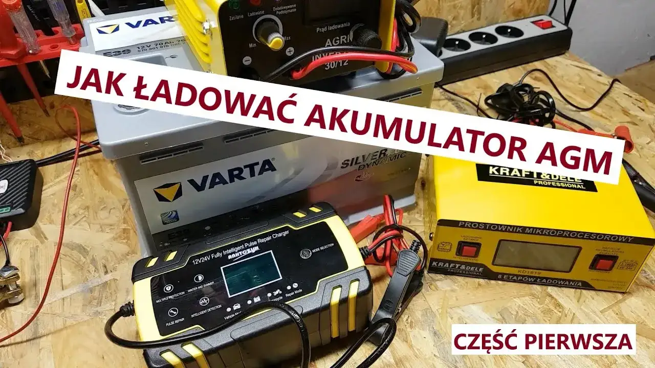 Ładowanie akumulatora AGM multimetrem