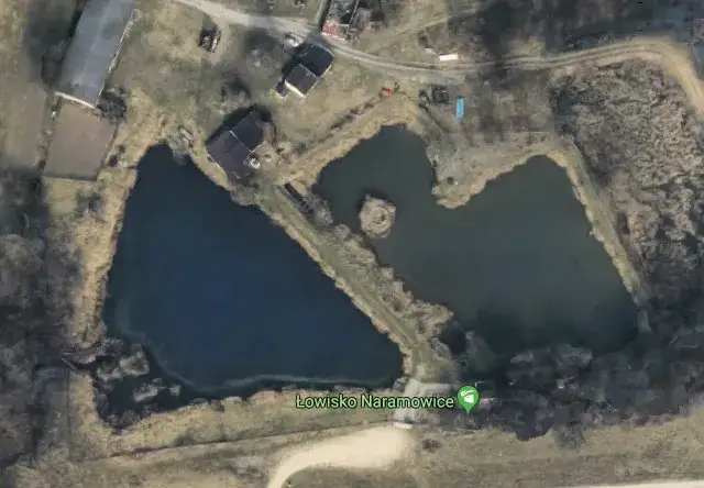 mapa łowiska r&oacute;żany potok stanowiska