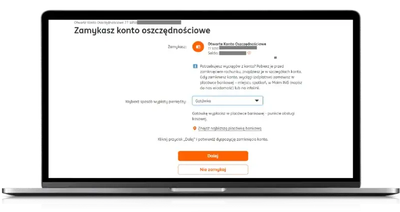 Metody zamknięcia konta w banku ikony