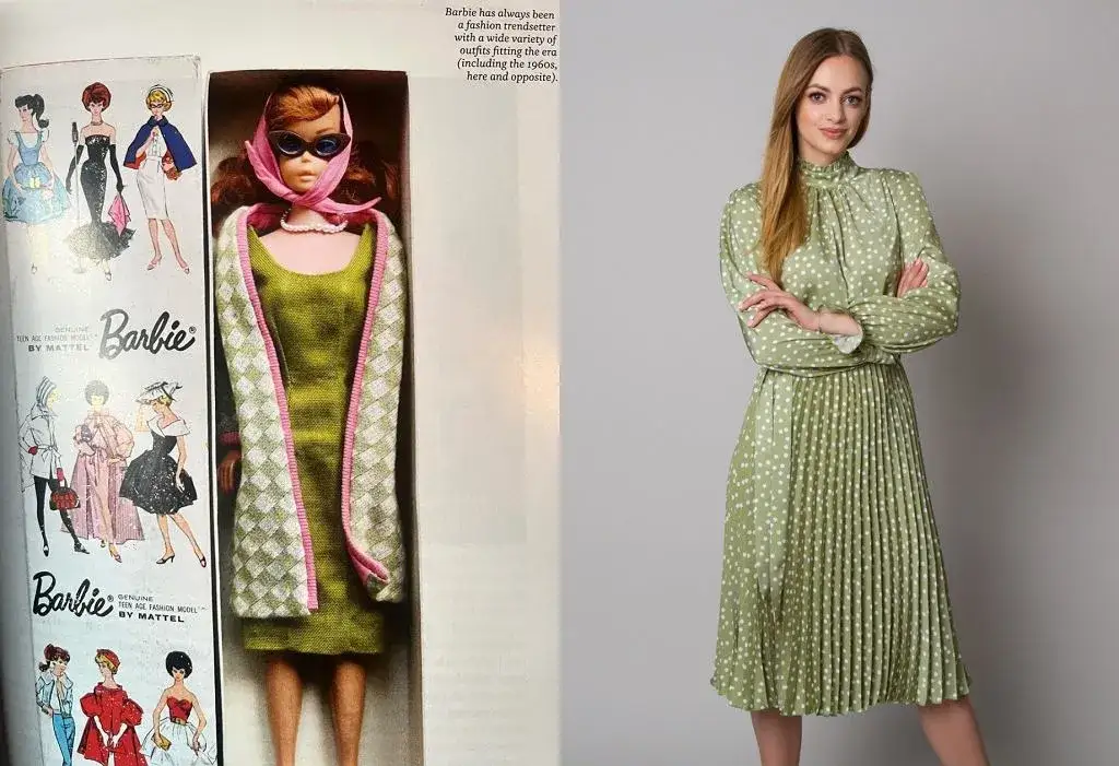 pastelowa Barbie stylizacja lata 60
