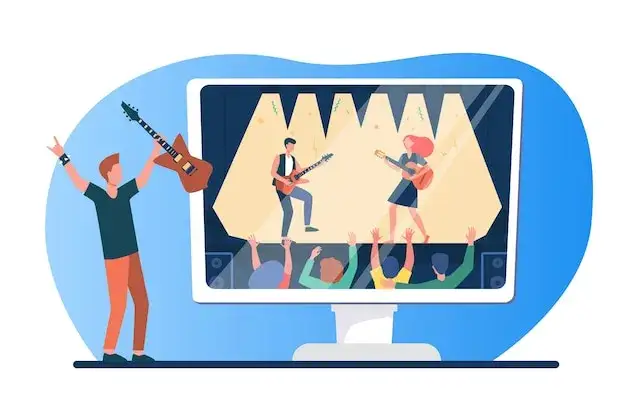 Oglądanie telewizji festiwal muzyczny