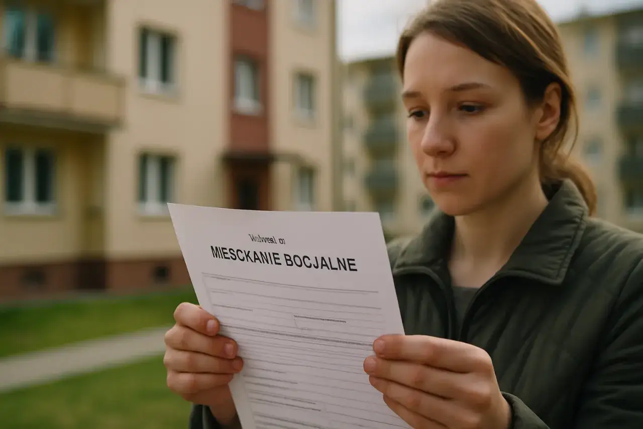 Kobieta czyta dokument 