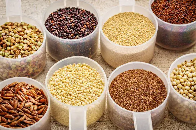 zdjęcia kasz bezglutenowych gryczana jaglana komosa ryżowa