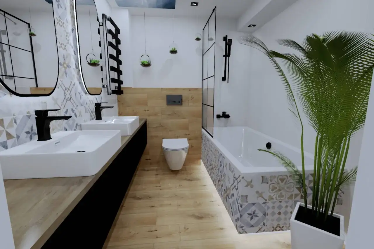 tanie płytki łazienkowe inspiracje