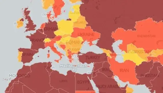 mapa zagrożeń bezpieczeństwa Francja turystyka