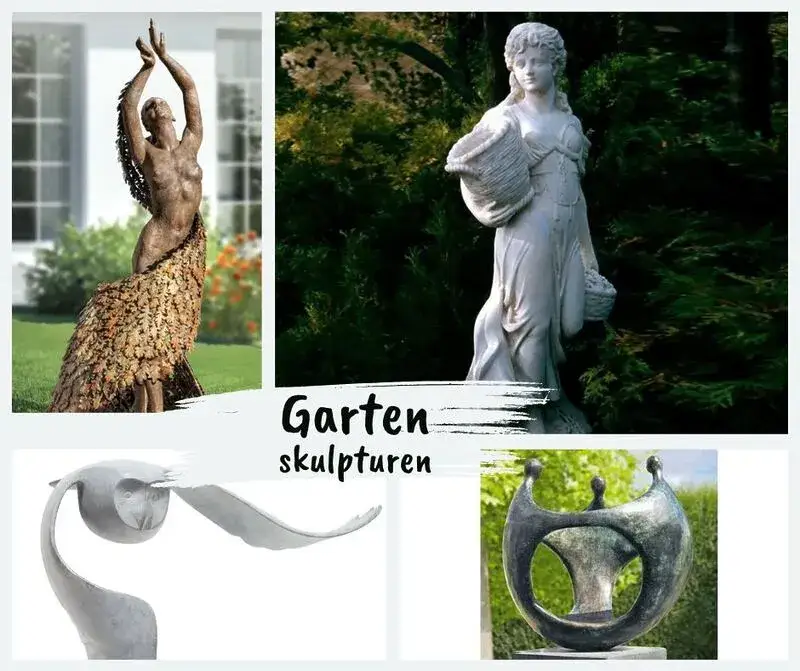 Gartenskulpturen Materialvergleich