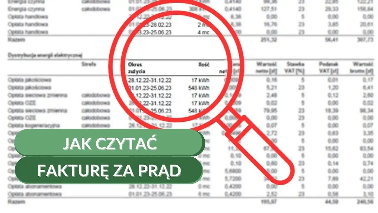 Zdjęcie Jak czytać rachunek za prąd PGE: Zrozum każdą pozycję na fakturze