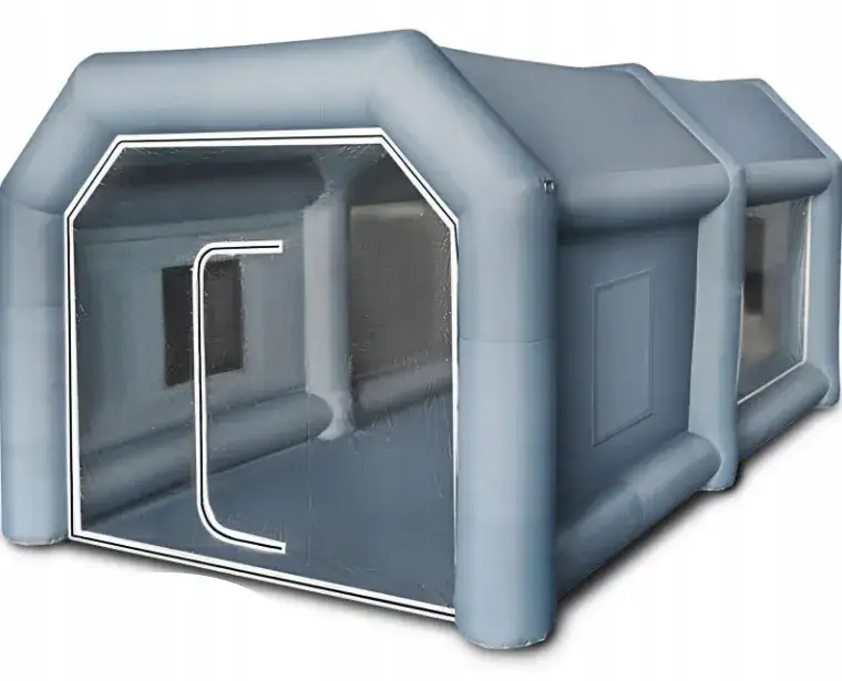 Czysty garaż do lakierowania samochodu