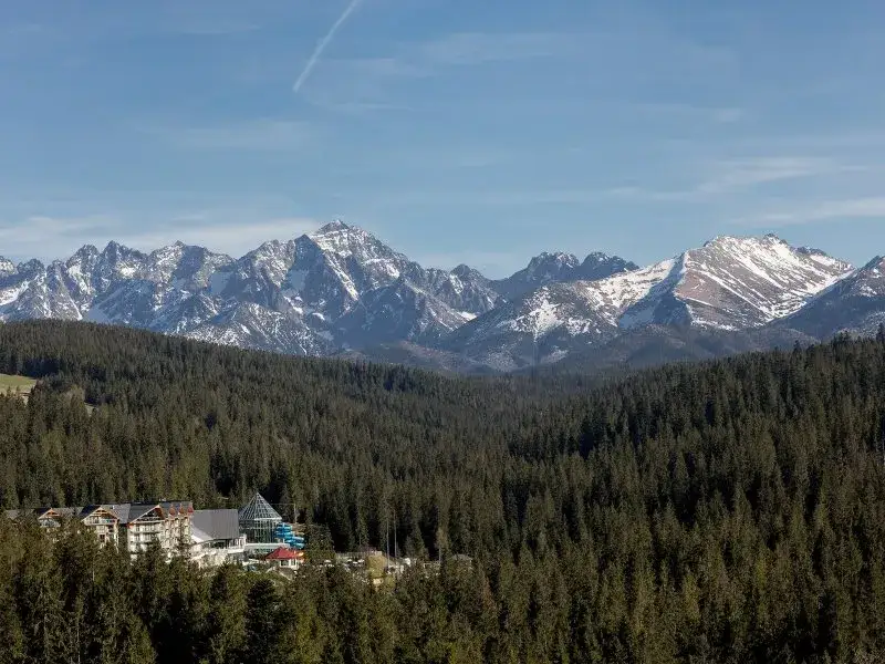 Termy BUKOVINA widok na Tatry
