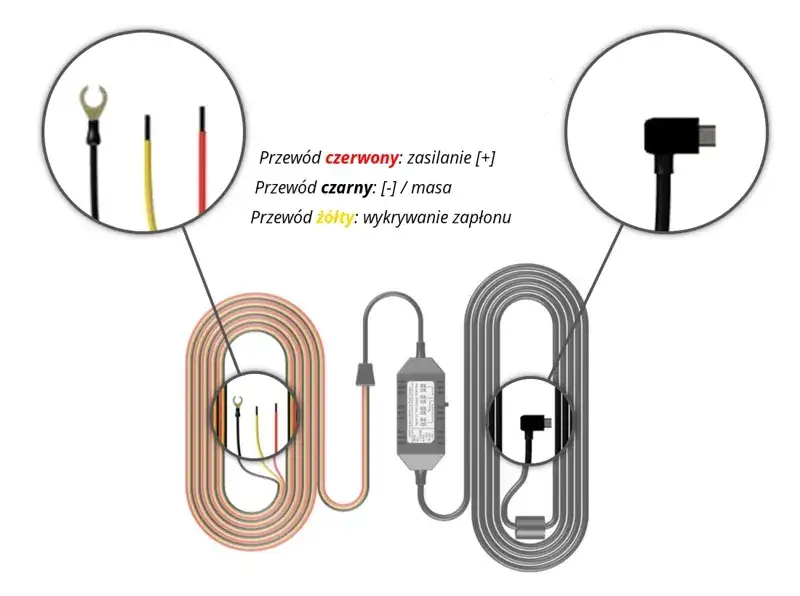 tryb parkingowy wideorejestrator schemat