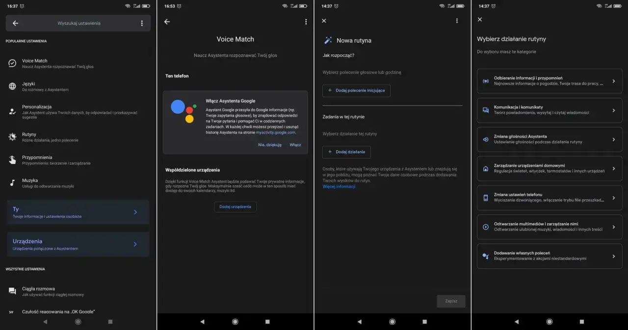 ustawienia asystenta google android krok po kroku
