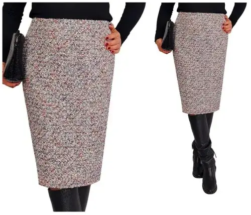 Zwężanie spódnicy ołówkowej z podszewką