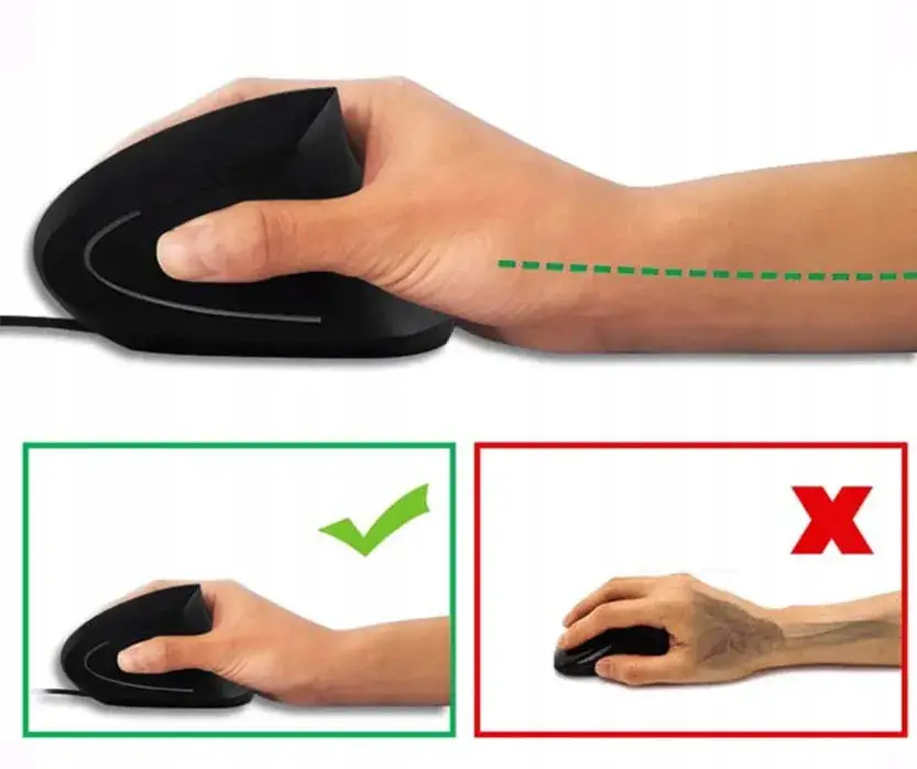 ergonomiczne myszki komputerowe chwyty