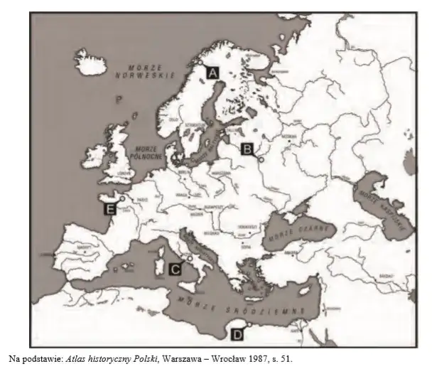 Przykładowe zadanie maturalne historia źródła mapa