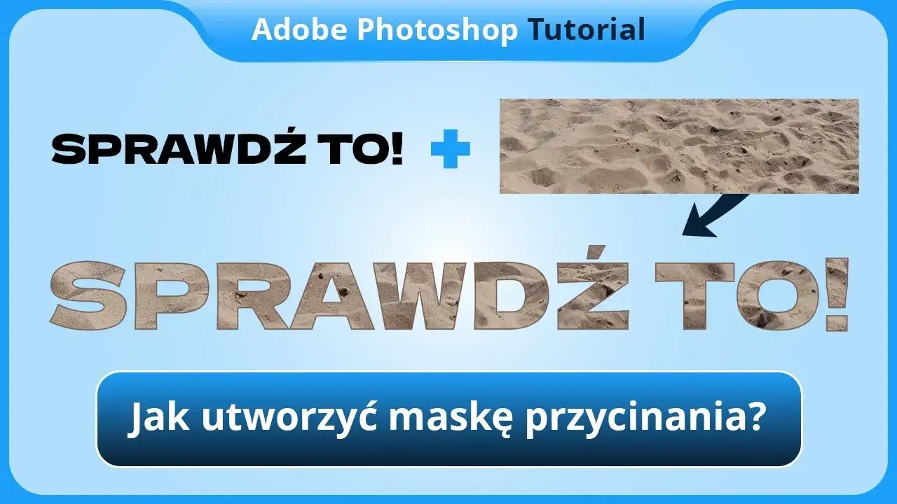 Photoshop maska przycinania przykład
