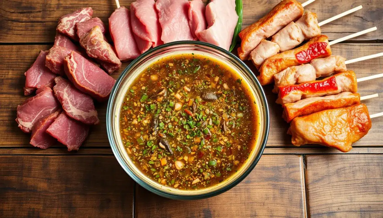 różne marynaty do szaszłyków