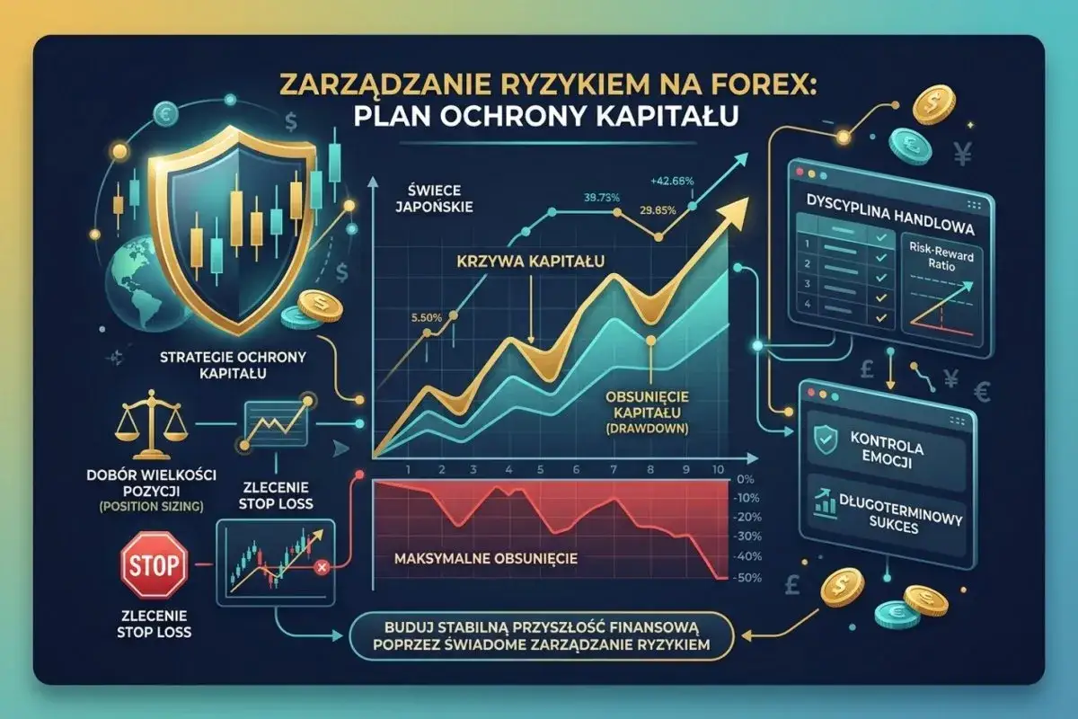 Zarządzanie ryzykiem na Forex: plan ochrony kapitału. Wykresy, świece japońskie, krzywa kapitału, obsunięcie kapitału (drawdown). Jak uniknąć margin call?